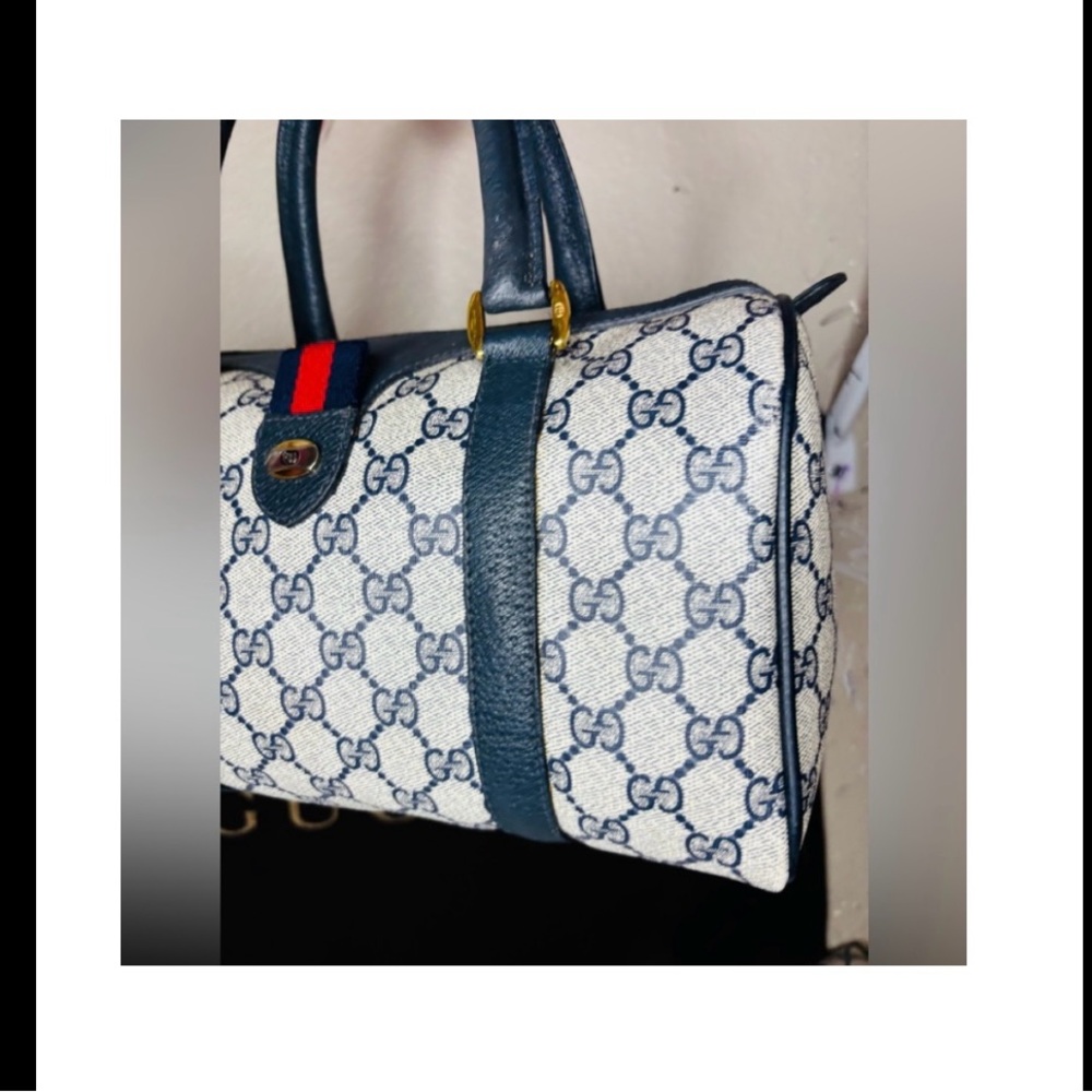 GUCCI VINTAGE BOSTON BAG - Picture 9 of 13